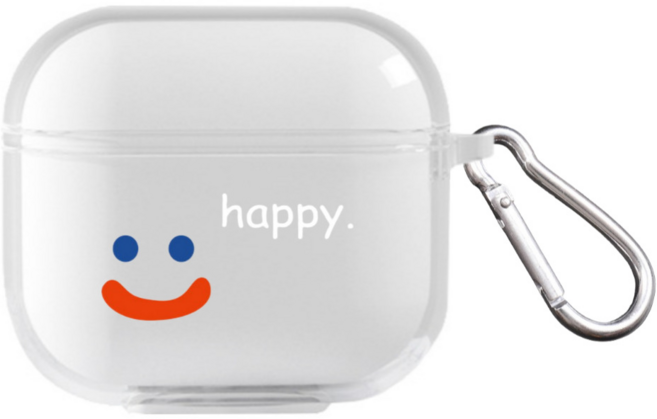 키키야 데일리 무드 컬렉션 에어팟케이스, 1개, 해피 에어팟케이스, 3세대