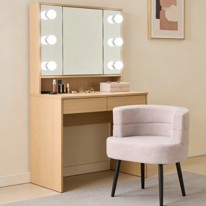 쿠리브 실내 등받이 소파 의자 푹신한 화장대 의자, 1개, 그레이