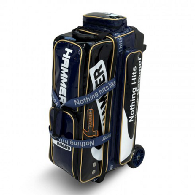 (보코보송 증정) 햄머 3볼 볼링가방 볼링백 2026, 1개, 네이비/블랙