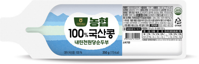 농협 내린천원당 순두부 350g, 1개