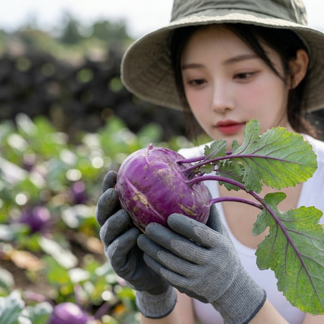 국산 제주 콜라비 저온숙성 아삭달콤 화산토 산지직송 15KG 내외
