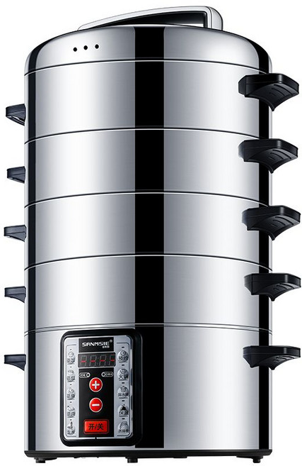 업소용 전기찜기 스팀기 찜솥 식당 스티머 대형 가정용 보온기, 4단