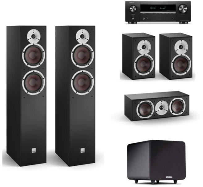 [없음] 데논 AVR-X580BT + 달리 Spektor 6 5.1채널(Spektor 2 PSW111) 홈시어터 홈시네마, 상세 설명 참조