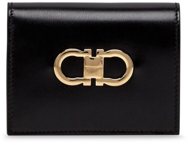 페라가모 로고 장식 가죽 지갑