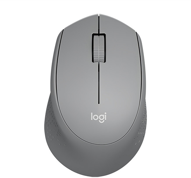 로지텍 무소음 무선 마우스, M331, 그레이