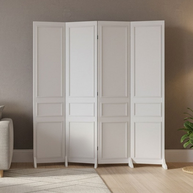 오레움 양면 접이식 파티션 가벽 모임전 이동식 공간분리, 180x160 (4면), 거치대 화이트, 웨인스코팅