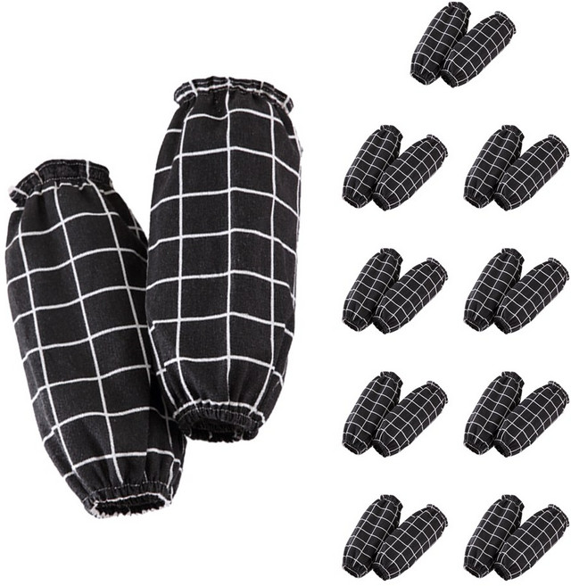 제인마랑 작업용 사무용 미술용 덧소매 면 린넨 팔토시 10켤레