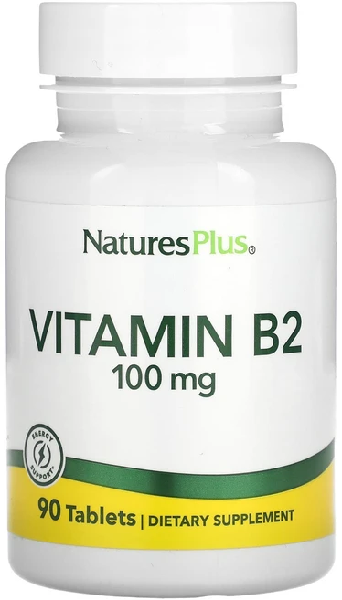 NaturesPlus 비타민 B-2 100 mg 90 태블릿, 1개, 90정 - 쿠팡