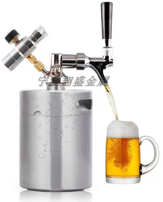 가정용 생맥주 디스펜서 케크 수제 기계 69 거품기 캠핑 세트 2L, W. 아메리 케그 버킷 수도꼭지