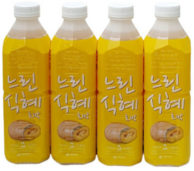 서정옥의 느린부엌 느린호박식혜 감주 수제 전통 잔치집 단호박 식혜, 1L, 4개