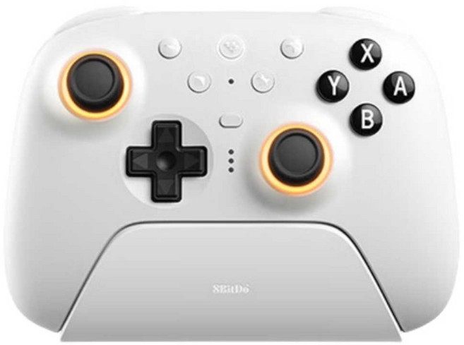 8BitDo 얼티메이트 2세대 3모드 컨트롤러 게임패드 NS버전, 화이트, 1개