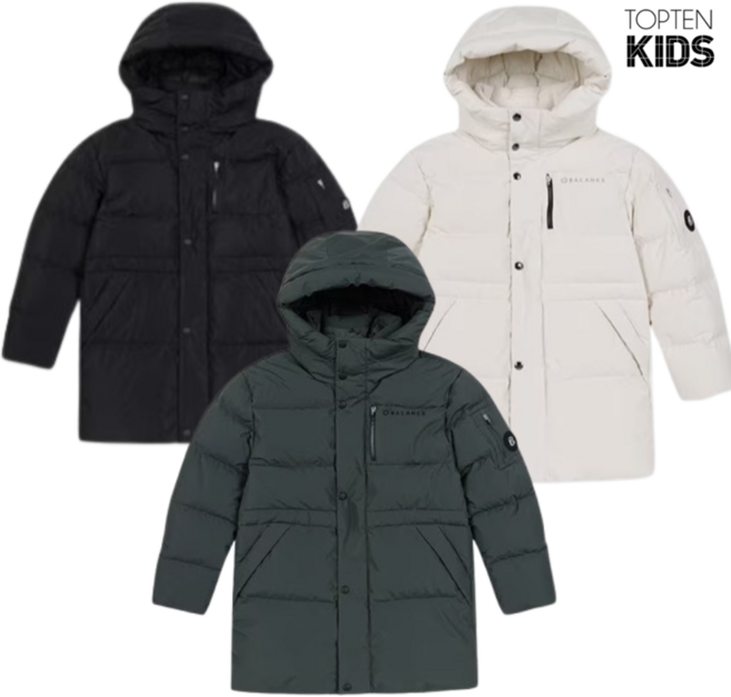 [백화점출고] 탑텐키즈 다운점퍼 공용 가을부터 겨울까지 활동편한 등하교 패딩자켓