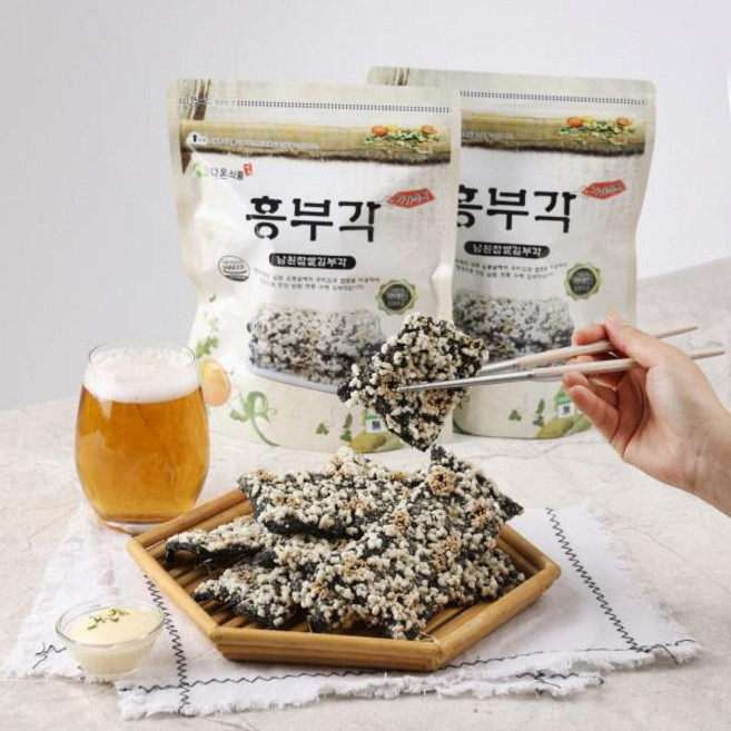 흥부각기가막혀 선물용 김부각(중)55gx10봉, 550g, 1박스
