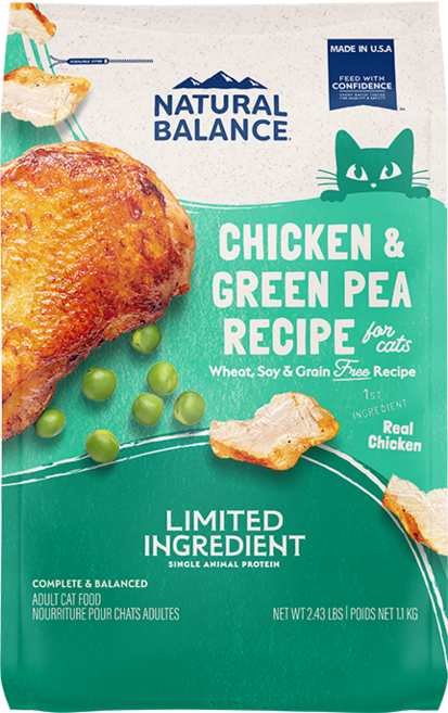 내추럴발란스 LID 완두 닭고기 캣 포뮬라 1.36kg, 어덜트, 1.1kg, 1개