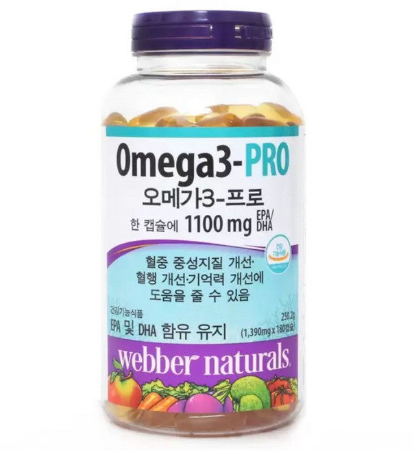 코스트코 웨버네추럴스 오메가프로 1390mg, 180정, 1개