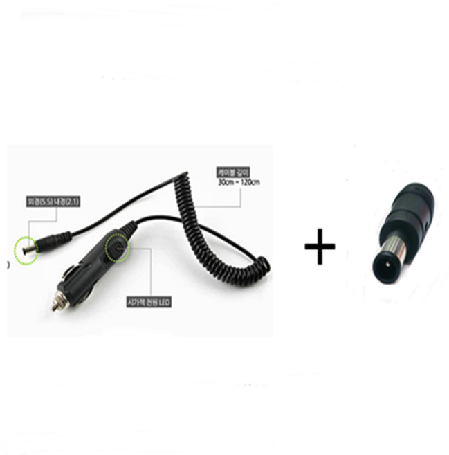 12V 시거잭 LED 차량용 TV 소켓 멀티탭 USB 충전기 연장선 배선 전기선 모니터 수신기 셋톱박스 변환잭 LED 램프 전구 실내등 아이나비시거잭, 스카이라이프셋톱박스 12V시거잭+6.5파이잭, 1개