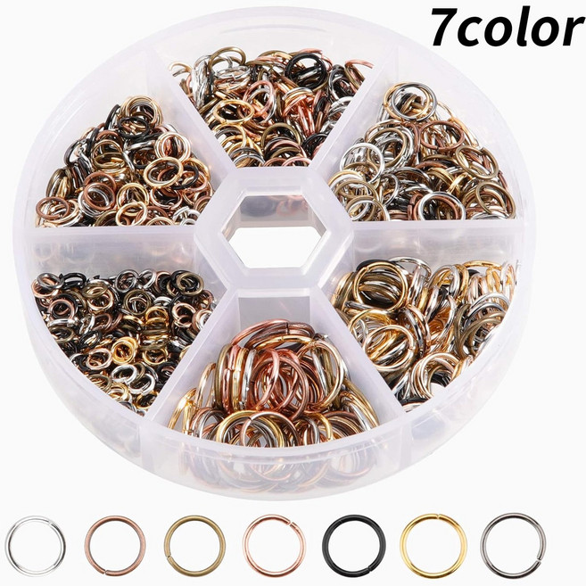 YEYIT 액세서리 DIY 액세서리 오링 부자재 7color 970개, 1세트