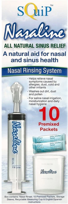 Squip Nasaline 비강 세척 시스템 1키트, 1개 - 쿠팡