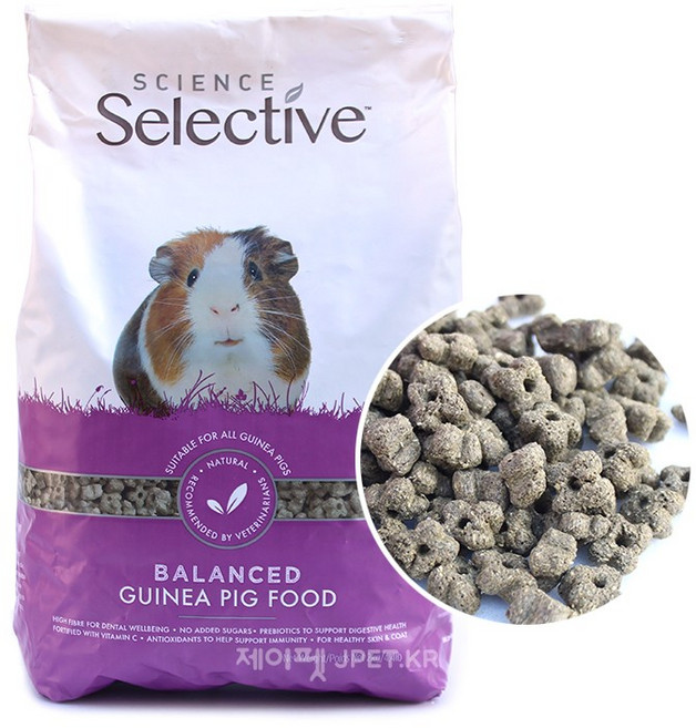제이펫 슈프림펫 사이언스 셀렉티브 기니피그사료, 2kg, 1개