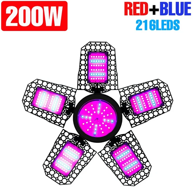 풀 스펙트럼 LED 식물 성장등 50W 100W 200W 300W 식물 재배 장비 실내 꽃 재배용 UV 라이트