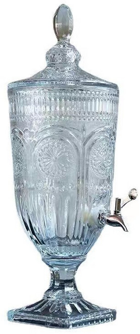 음료 디스펜서 아트웨어 글라스 쥬스 디스팬서 냉수포트 가정용 내열유리 냉장고 물병 워터저그, 5L, A