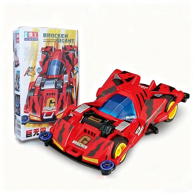 模王 迷你四驅車 模型賽車, 超星416巨無霸紅, 1個