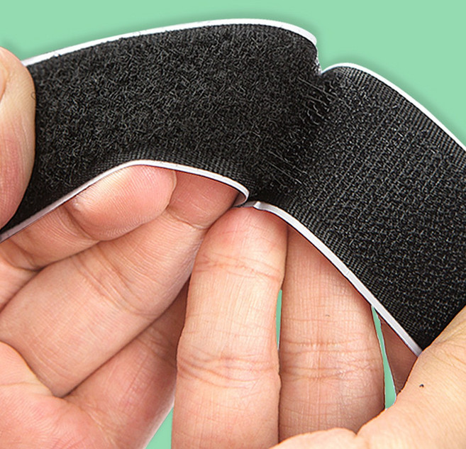 레벨업 벨크로 테이프 강력 접착식 양면 탈부착 찍찍이, 2cm X 1m (보슬이 1m + 까슬이 1m), 1개