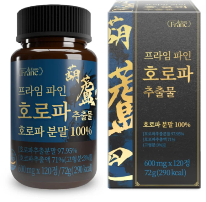 프라임파인 호로파 추출물 캡슐 [호로파 분말 100%], 1개, 120정 - 쿠팡