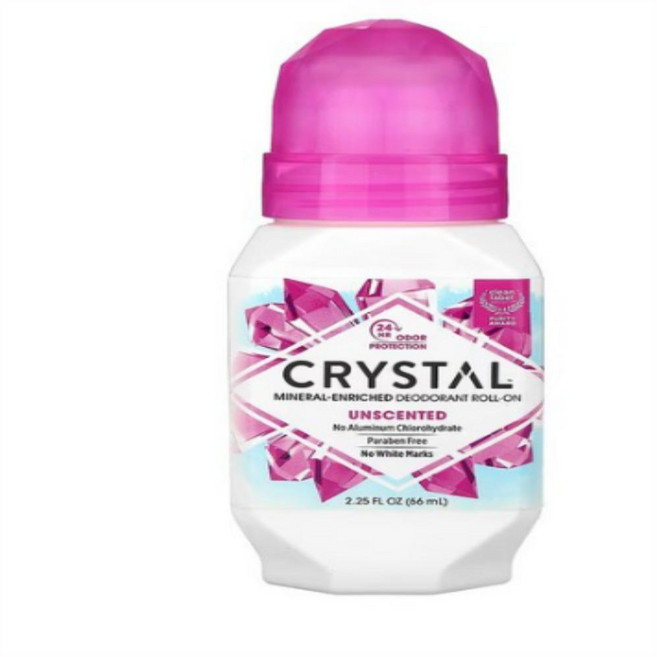 크리스탈 미네랄 바디 데오드란트 롤온 무향, 66ml, 2개
