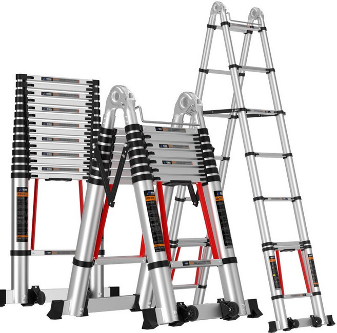 多功能伸縮鋁梯 鋁合金加厚 工程折疊梯, 1個