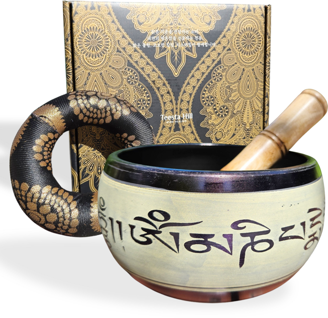 티스타힐 싱잉볼 명상 부모님선물 차크라 요가종 명상종, 중형A, 1개