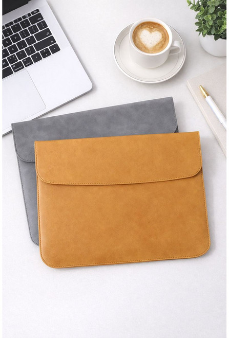 데일리코브 노트북 태블릿 파우치 초슬림 마우스패드겸용, 1개, 머스터드 옐로우
