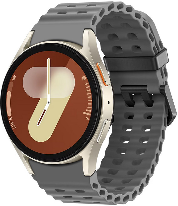 갤럭시워치 7 호환 6 5 4 마린 무늬 클래식 스트랩 방수성 스포츠 밴드 40mm 44mm 45mm 43mm 47mm 42mm 46mm, 그레이