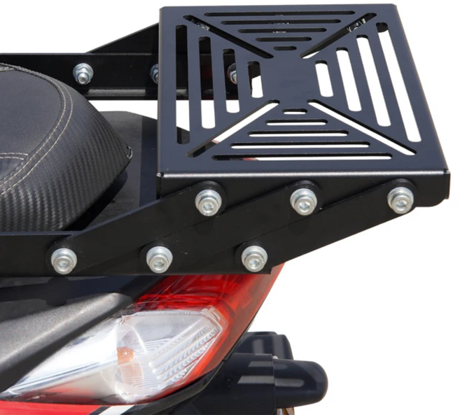 CUBLAND NMAX 탑박스 브라켓 접이식 짐대 오토바이 리어캐리어 엔맥스 21-24년식, 블랙