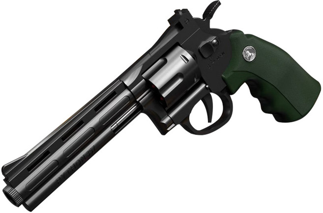 UB 리볼버 ZP5 탄피 저격 너프건 자동 연발 권총, 1개, 블랙그린 대형