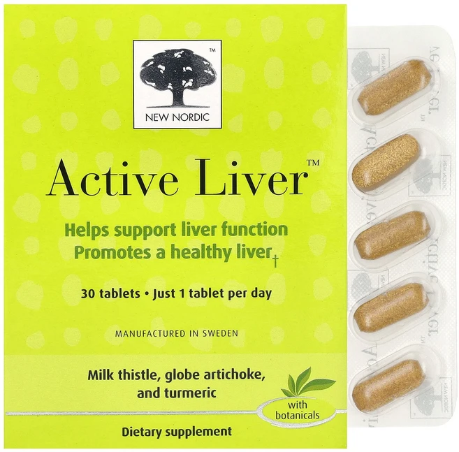 New Nordic Active Liver™, 1개, 30정 - 쿠팡