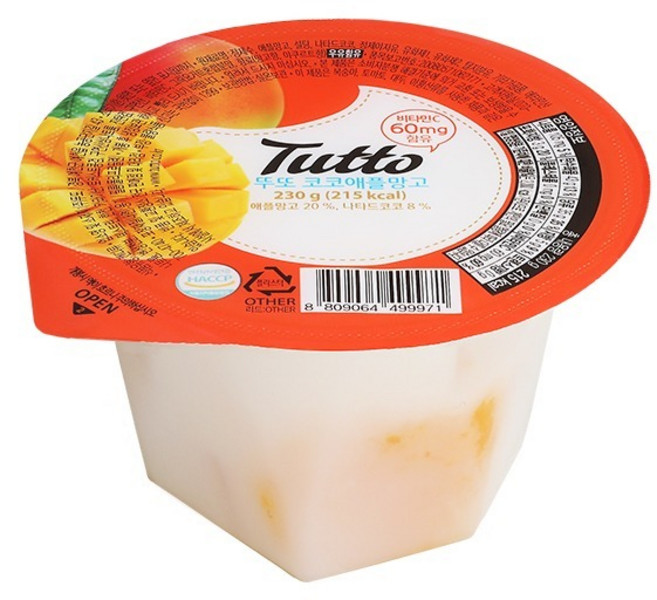 뚜또 코코애플망고 과일푸딩 젤리 230g 1개