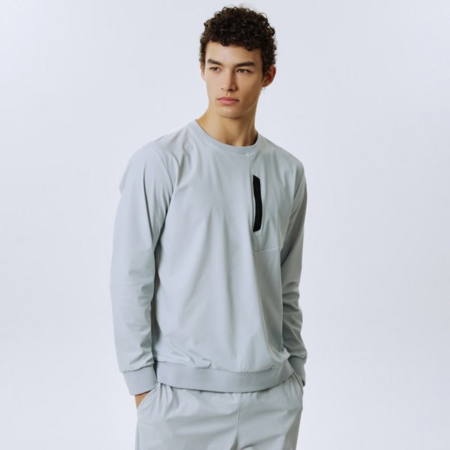 매장정품 SPYDER 스파이더 남성 냉감 4WAY 우븐 맨투맨 티셔츠 SPJFCNRL203MLGR 1379934