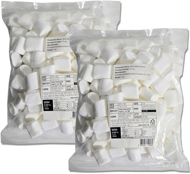 삼진 화이트 마시멜로, 1kg, 2개
