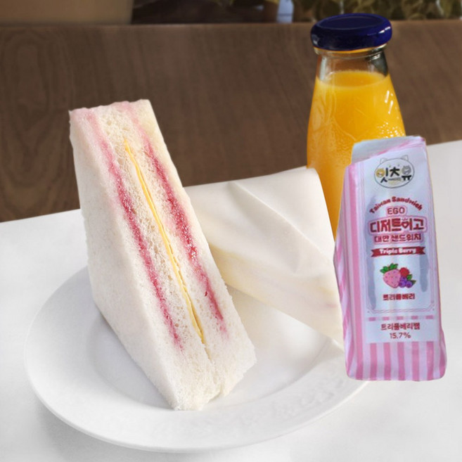 냉동 샌드위치 트리플베리 잇츠유 디저트이고, 5개, 80g