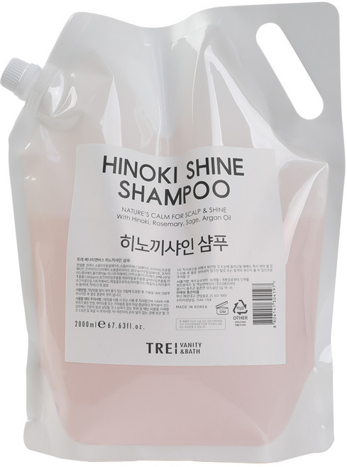 트레베너티앤바스 대용량 리필용 히노끼샤인 샴푸, 1개, 2L