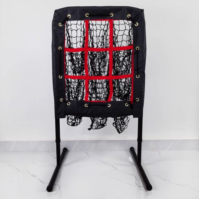 야구네트 야구망 투수 그물망 스트라이크존 피칭망 연습 훈련, 1개, 투구 연습망 (레드)