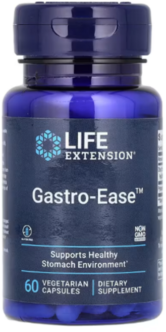 라이프익스텐션 Gastro-Ease 아연 L-카르노신 60 베지 캡슐 (1개월분), 60정, 1개