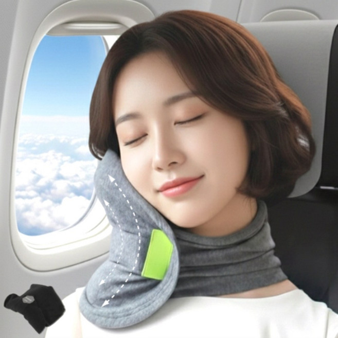 마미앤 기내용 목베개 여행용 고개떨굼방지 휴대용 목쿠션