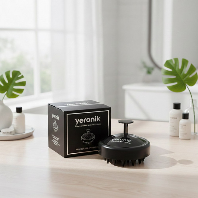 예로닉 데일리 스캘프 스케일링 샴푸브러쉬 머리감는솔 실리콘 두피클렌징 마사지 완벽한 클렌징 헤어두피마사지