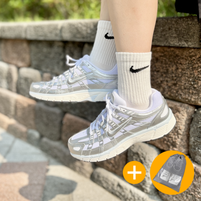 나이키 P6000 남성 여성 운동화 런닝화 조깅화 헬스화 신발 러닝화 커플 화이트 실버