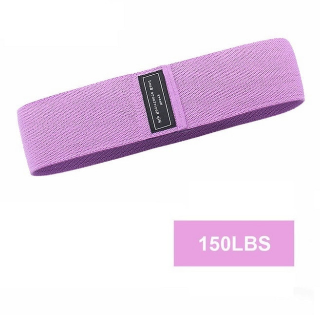 운동 엉덩이 루프 저항 밴드 안티 슬립 스쿼트 확장기 강도 고무 밴드 요가 체육관 훈련 땋은 탄성 밴드, 보라색-150LBS