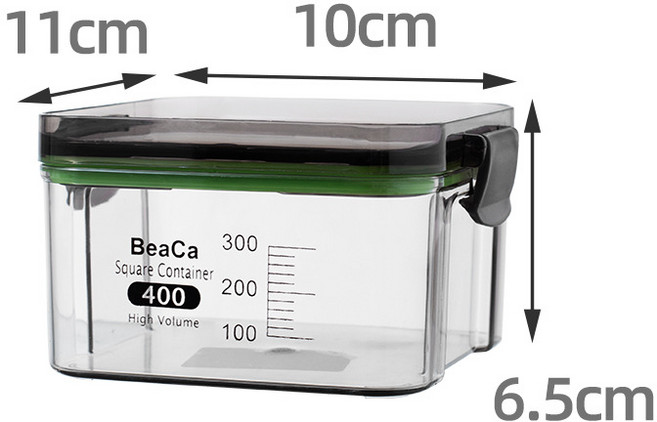 BeCa 收納密封罐, 1套, 400ML 密封罐