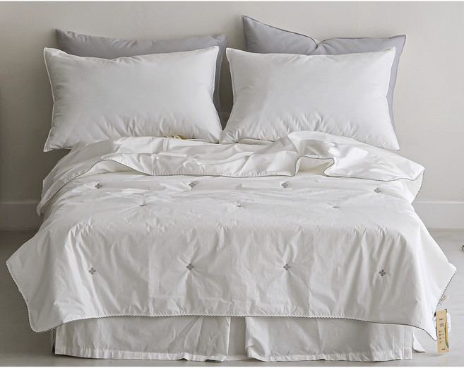 BANNY 배니 휴비스 옥수수솜 고밀도 순면 + 듀라론 냉감 여름이불 침구세트 [국내산]