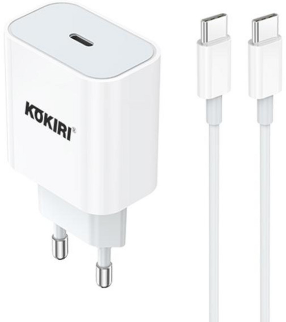 에픽 코끼리 pps C타입 25W 초고속 충전기 케이블1.2M 1SET, 1개, 화이트